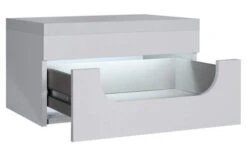 Chambre Complète Laquée Blanc à Led Diva 140 -Vente De Chambre chambre complete laquee blanc a led diva 140 205182