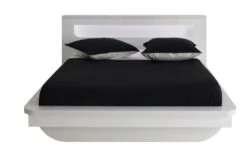 Chambre Complète Laquée Blanc à Led Diva 140 -Vente De Chambre chambre complete laquee blanc a led diva 140 208405