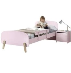 Chambre Enfant 2 Pièces Bois Laqué Rose Et Pin Clair Kiddy 90x200 Cm -Vente De Chambre chambre enfant 2 pieces bois laque rose et pin clair kiddy 90x200 cm 5420070223126 692105
