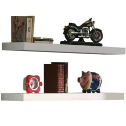 Chambre Enfant 2 Pièces Lit Banquette Et 2 étagères Bois Laqué Blanc Robin 90x200 Cm -Vente De Chambre chambre enfant 2 pieces lit banquette et 2 etageres bois laque blanc robin 90x200 cm 5420070217651 690305