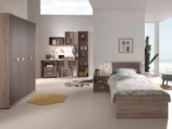 Chambre Enfant 8 Pièces Bois Clair Et Marron Foresta