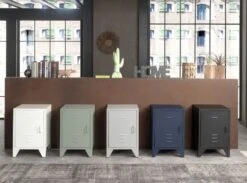 Chevet Enfant Métal Bleu Foncé Mat Bronx -Vente De Chambre chevet enfant metal bleu fonce mat bronxx 5420070235907 695462