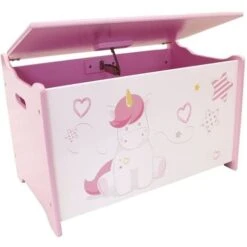 Coffre à Jouets Licorne -Vente De Chambre coffre a jouets licorne 3700057130503 267211