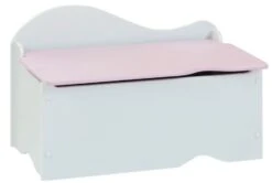 Coffre De Rangement Blanc Couvercle Rose Spoon