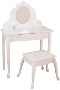 Coiffeuse Et Tabouret Blanc Kidkraft 13009