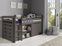 Commode 2 Portes Pin Massif Taupe Pino -Vente De Chambre commode 2 portes pin massif taupe pino 5420070210713 201112