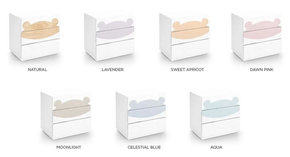 Commode 3 Tiroirs Laqué Blanc Et Motif Ours Orange Fox 2 Commode 3 Tiroirs Laqué Blanc Et Motif Ours Orange Fox – Image 2