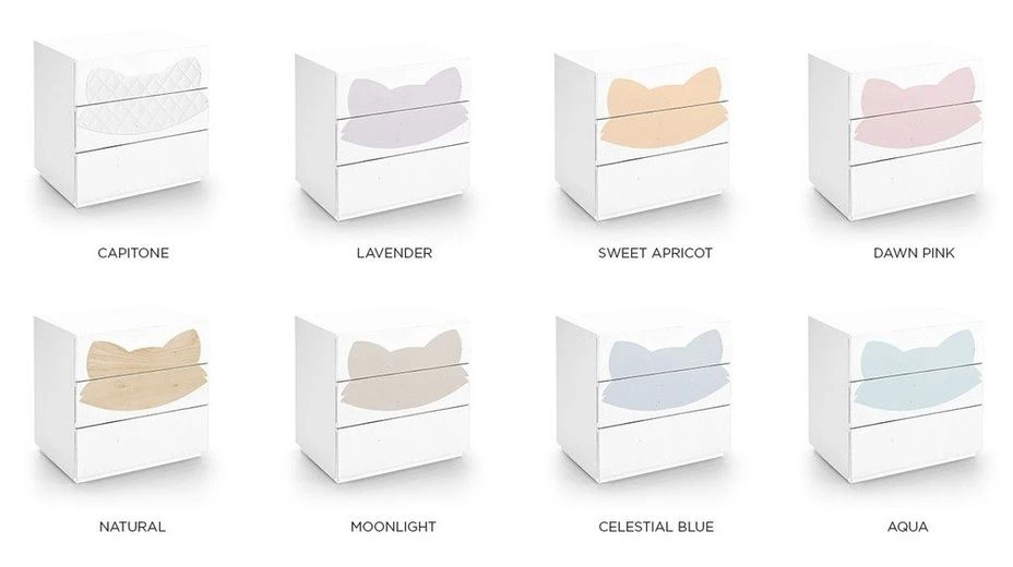 Commode 3 Tiroirs Laqué Blanc Et Motif Renard Bois Clair Fox 6 Commode 3 Tiroirs Laqué Blanc Et Motif Renard Bois Clair Fox – Image 6