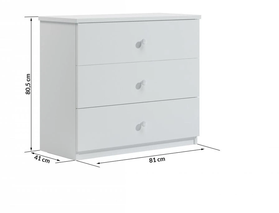 Commode Enfant Blanche Princesse Debout Et Cheval Drimy 4 Commode Enfant Blanche Princesse Debout Et Cheval Drimy – Image 4