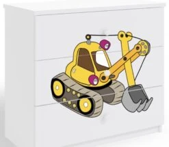 Commode Enfant Blanche Version Grue 80 Cm