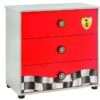 Commode Enfant Rouge Racing Kup 3 Tiroirs 76 Cm