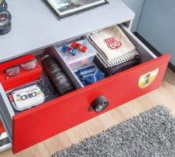 Commode Enfant Rouge Racing Kup 3 Tiroirs 76 Cm -Vente De Chambre commode enfant rouge racing kup 3 tiroirs 76 cm 3666722910613 1485402