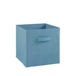 COMPO Tiroir De Rangement - Tissu - 27 X 27 X 28 Cm - Bleu Turquoise