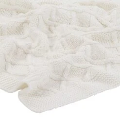 Couverture Tricotée Coton 130x171 Cm Design Tartan Blanc Cassé 7 Couverture Tricotée Coton 130x171 Cm Design Tartan Blanc Cassé -Vente De Chambre couverture tricotee coton 130x171 cm design tartan blanc casse 8718475572602 1271358