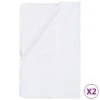 Couvre-matelas Imperméables 2 Pcs Coton 70x140 Cm Blanc