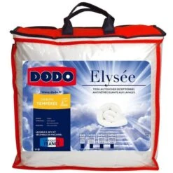 DODO Couette Tempérée ELYSEE 200 X 200 Cm - 100% Coton - 350g/m²