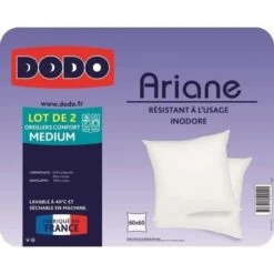 DODO Lot De 2 Oreillers ARIANE -Vente De Chambre dodo lot de 2 oreillers ariane 3307411500141 427279