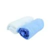 DOUX NID Lot De 2 Draps Housse Blanc/ciel 60x120 Cm