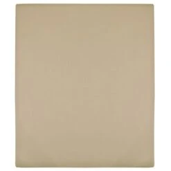 Drap-housse Jersey Taupe 100x200 Cm Coton