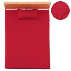 Draps De Lit 2 Pcs Polaire En Polyester 150x200 Cm Bordeaux