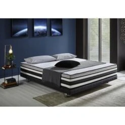 DYNAMIC BEDDING Matelas Hybride 140x190 Cm - 1 370 Ressorts Ensachés - Mémoire De Forme - 30 Cm - Équilibré - INFINITY