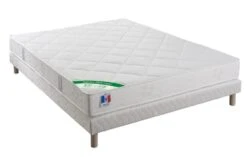 Ensemble Matelas Latex Et Sommier 160x200cm Lune - 15 Cm