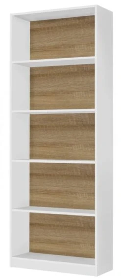 Étagère 4 Tablettes Blanc Alpin Et Chêne De Sonoma Target