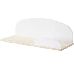 Etagère Bois Laqué Blanc Kiddy 65 Cm