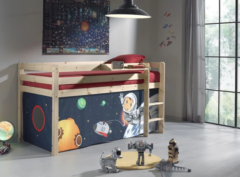 Etagère De Lit Bois Clair Pino 2 Etagère De Lit Bois Clair Pino – Image 2