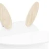 Etagère Murale Laqué Blanc Et Bois Clair Motif Lapin Milky