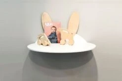 Etagère Murale Laqué Blanc Et Bois Clair Motif Lapin Milky 7 Etagère Murale Laqué Blanc Et Bois Clair Motif Lapin Milky -Vente De Chambre etagere murale laque blanc et bois clair motif lapin milky 327586