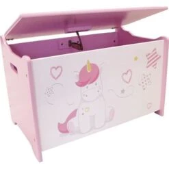 Fun House Licorne Coffre A Jouets En Bois Pour Enfant