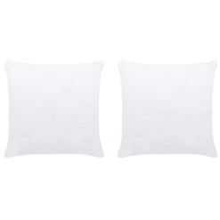 Garnitures De Coussin 2 Pcs 50x50 Cm Blanc