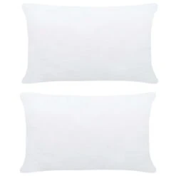 Garnitures De Coussin 2 Pcs 70x50 Cm Blanc