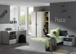 Grande Chambre Blanc Et Gris Kuzo