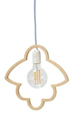 Lampe Suspension Bois Laqué Clair Fly Me