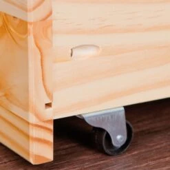 Lit 3 Tiroirs 2 Niches Pin Massif Clair Mura 90x200 Cm -Vente De Chambre lit 3 tiroirs 2 niches pin massif clair farum 4010340346207 402402