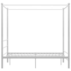 Lit à Baldaquin Blanc Métal 120x200 Cm -Vente De Chambre lit a baldaquin blanc metal 120x200 cm 3666722876414 966512