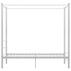 Lit à Baldaquin Blanc Métal 90x200 Cm -Vente De Chambre lit a baldaquin blanc metal 90x200 cm 3666722779500 966476