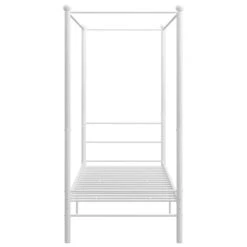 Lit à Baldaquin Blanc Métal 90x200 Cm -Vente De Chambre lit a baldaquin blanc metal 90x200 cm 3666722779500 966477