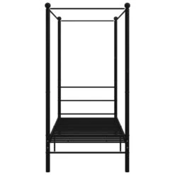 Lit à Baldaquin Noir Métal 90x200 Cm -Vente De Chambre lit a baldaquin noir metal 90x200 cm 3666722876421 966471