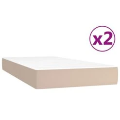 Lit à Sommier Tapissier Avec Matelas Cappuccino 200x200 Cm 2 14 Lit à Sommier Tapissier Avec Matelas Cappuccino 200x200 Cm 2 -Vente De Chambre lit a sommier tapissier avec matelas cappuccino 200x200 cm 3666722844895 1462306