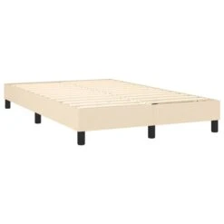 Lit à Sommier Tapissier Avec Matelas Crème 120x200 Cm Tissu 4 -Vente De Chambre lit a sommier tapissier avec matelas creme 120x200 cm tissu 3666722842136 1460042