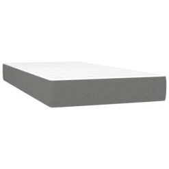 Lit à Sommier Tapissier Avec Matelas Gris Foncé 200x200cm Tissu 2 -Vente De Chambre lit a sommier tapissier avec matelas gris fonce 200x200cm tissu 3666722841696 1459716