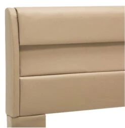 Lit Adulte à LED Simili Cuir Beige Nyam 100x200 Cm -Vente De Chambre lit adulte a led simili cuir beige nyam 100x200 cm 8719883699646 390568