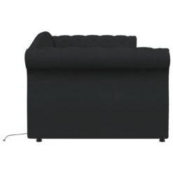 Lit Avec éclairage USB Noir Tissu 90x200 Cm 5 13 Lit Avec éclairage USB Noir Tissu 90x200 Cm 5 -Vente De Chambre lit avec eclairage usb noir tissu 90x200 cm 3666722247047 1095853