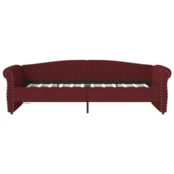 Lit Avec Matelas Et éclairage USB Rouge Bordeaux Tissu 90x200cm 10 -Vente De Chambre lit avec matelas et eclairage usb rouge bordeaux tissu 90x200cm 3666722247917 1094648