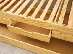 Lit Banquette 4 Tiroirs Pin Massif Clair Zara 90x200 Cm -Vente De Chambre lit banquette 4 tiroirs pin massif clair zara 90x200 cm 4010340352451 1155814