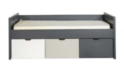 Lit Banquette 90x200 Cm Anthracite Neiza 5 Lit Banquette 90x200 Cm Anthracite Neiza -Vente De Chambre lit banquette 90x200 cm bois anthracite 5414375183926 592519