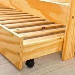 Lit Banquette Avec Tiroir Lit Pin Massif Vernis Naturel Theo 90x200 Cm -Vente De Chambre lit banquette avec tiroir lit pin massif vernis naturel theo 90x200 cm 4010340352154 402441